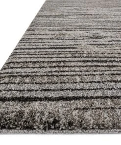 Loloi Emory Power Loomed Grey / Black Rug RUGS 7 Loloi Emory Power Loomed Grey / Black Rug RUGS