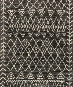 RUGS Loloi Emory Power Loomed Black / Ivory Rug