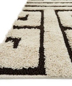 Loloi Enchant Power Loomed Ivory / Dark Brown Rug