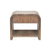 Worlds Away Waterfall Edge Side Table With Fluted Drawer Front In Dark Cerused Oak Side & End Tables 1 Worlds Away Waterfall Edge Side Table With Fluted Drawer Front In Dark Cerused Oak Side & End Tables