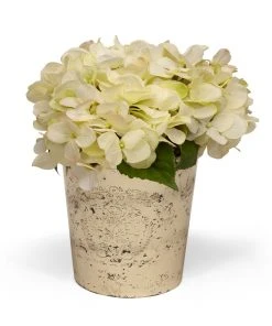 T&C Floral Company T&C Floral Hydrangea In Vintage Mercury Glass