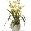 DECOR T&C Floral Company Yellow Dancing Orchids