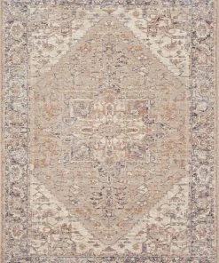 RUGS Loloi Faye Power Loomed Taupe / Denim Rug