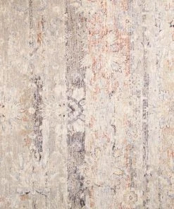 Loloi Faye Power Loomed Denim / Rust Rug