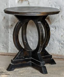 Side & End Tables Uttermost Maiva Black Side Table