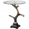 LIVING ROOM Uttermost Stag Horn Side Table