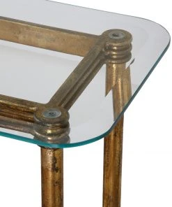 Uttermost Elenio Glass Console Table LIVING ROOM