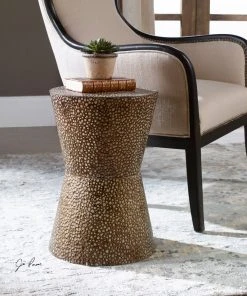 Uttermost Cutler Drum Shaped Accent Table LIVING ROOM