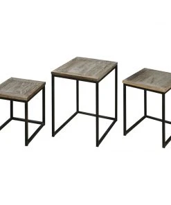 Uttermost Bomani Wood Nesting Tables Set/3