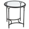 Uttermost Samson Glass Side Table LIVING ROOM