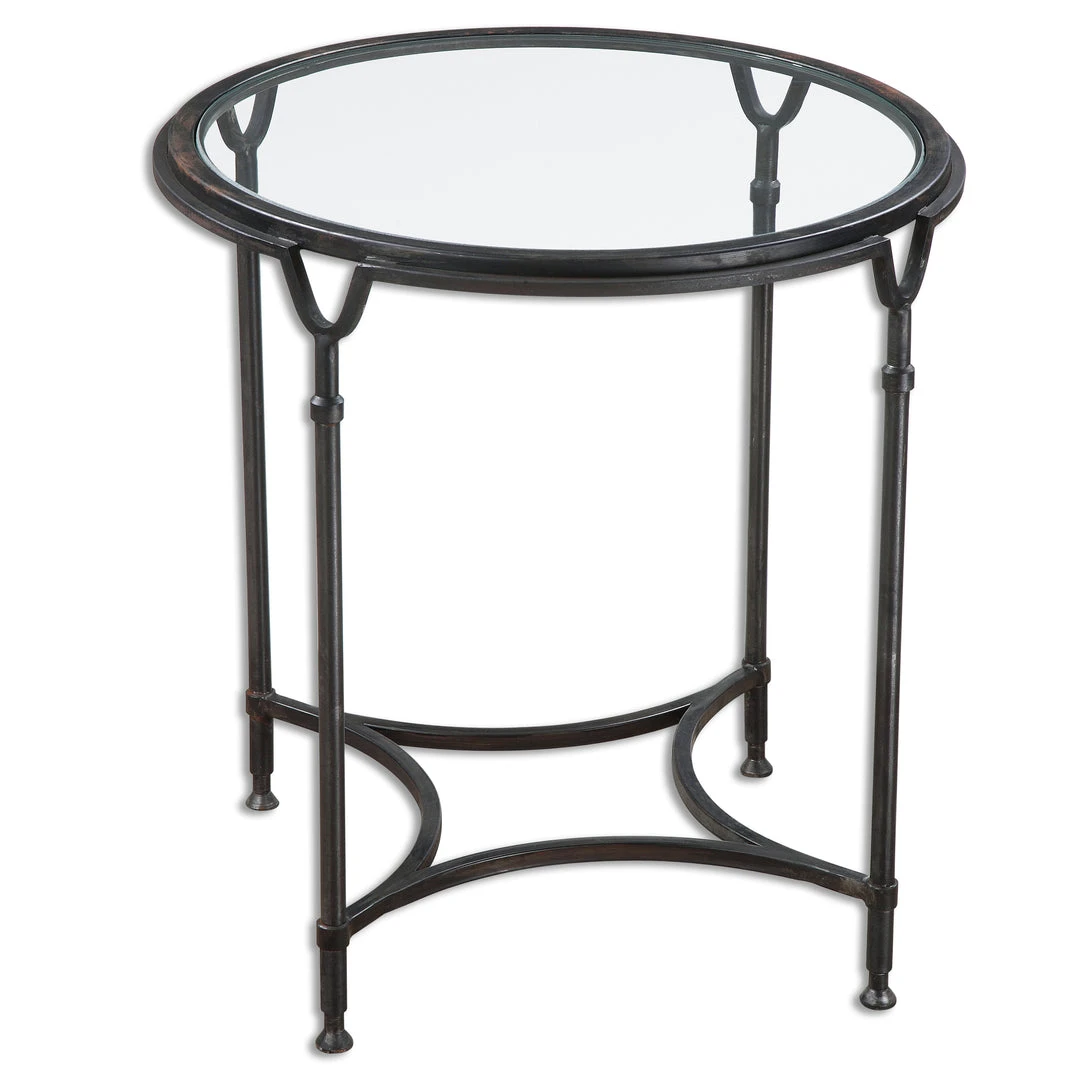 Uttermost Samson Glass Side Table LIVING ROOM 3 Uttermost Samson Glass Side Table LIVING ROOM