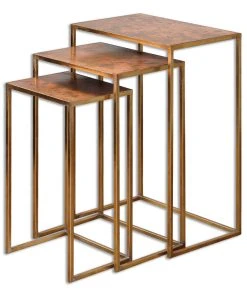 Uttermost Copres Oxidized Nesting Tables Set/3