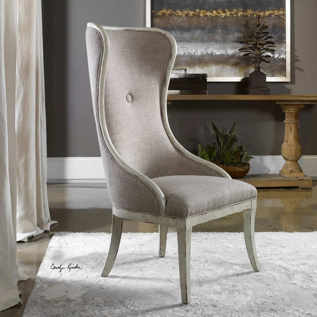 Uttermost Selam Aged Wing Chair LIVING ROOM 4 Uttermost Selam Aged Wing Chair LIVING ROOM