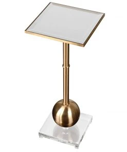 LIVING ROOM Uttermost Laton Mirrored Accent Table
