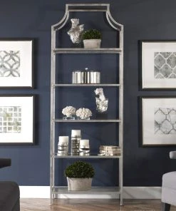 Uttermost Aurelie Silver Etagere LIVING ROOM