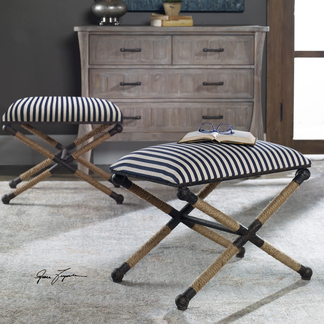 LIVING ROOM Uttermost Braddock Small Bench 4 LIVING ROOM Uttermost Braddock Small Bench