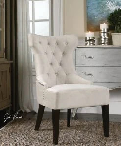 Uttermost Arlette Tufted Wing Chair