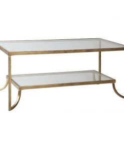 Uttermost Katina Gold Leaf Coffee Table LIVING ROOM