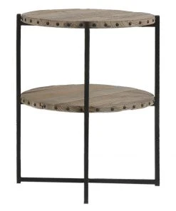LIVING ROOM Uttermost Kamau Round Accent Table