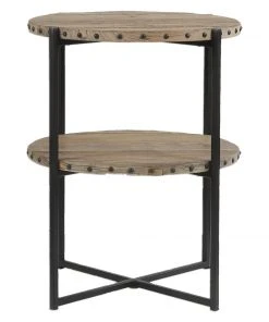 LIVING ROOM Uttermost Kamau Round Accent Table