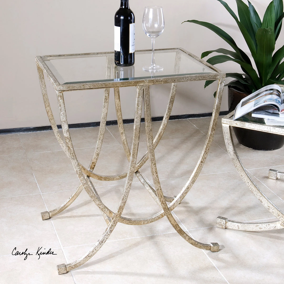 LIVING ROOM Uttermost Marta Antiqued Silver Side Table 4 LIVING ROOM Uttermost Marta Antiqued Silver Side Table