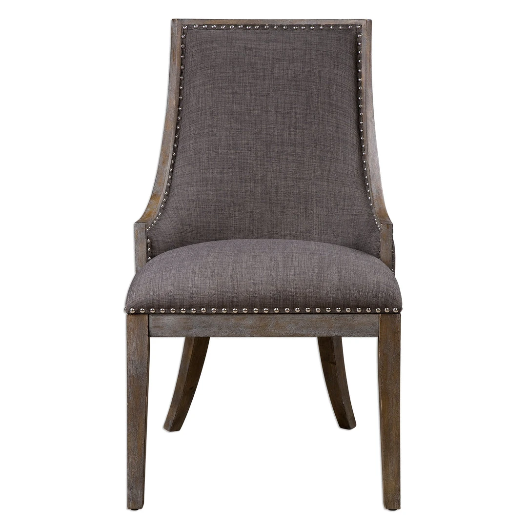 Uttermost Aidrian Charcoal Gray Accent Chair DINING ROOM 3 Uttermost Aidrian Charcoal Gray Accent Chair DINING ROOM