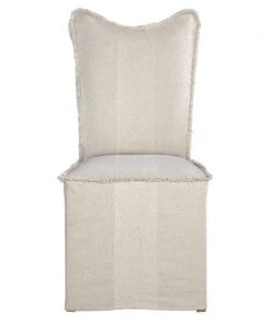 Uttermost Lenore Armless Chairs, Flax, Set Of 2 DINING ROOM