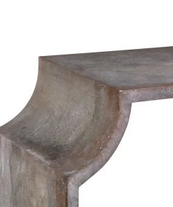 LIVING ROOM Uttermost Agathon Stone Gray Console Table