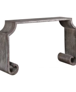 LIVING ROOM Uttermost Agathon Stone Gray Console Table