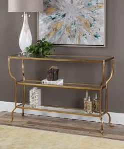 Uttermost Deline Gold Console Table 11 Uttermost Deline Gold Console Table