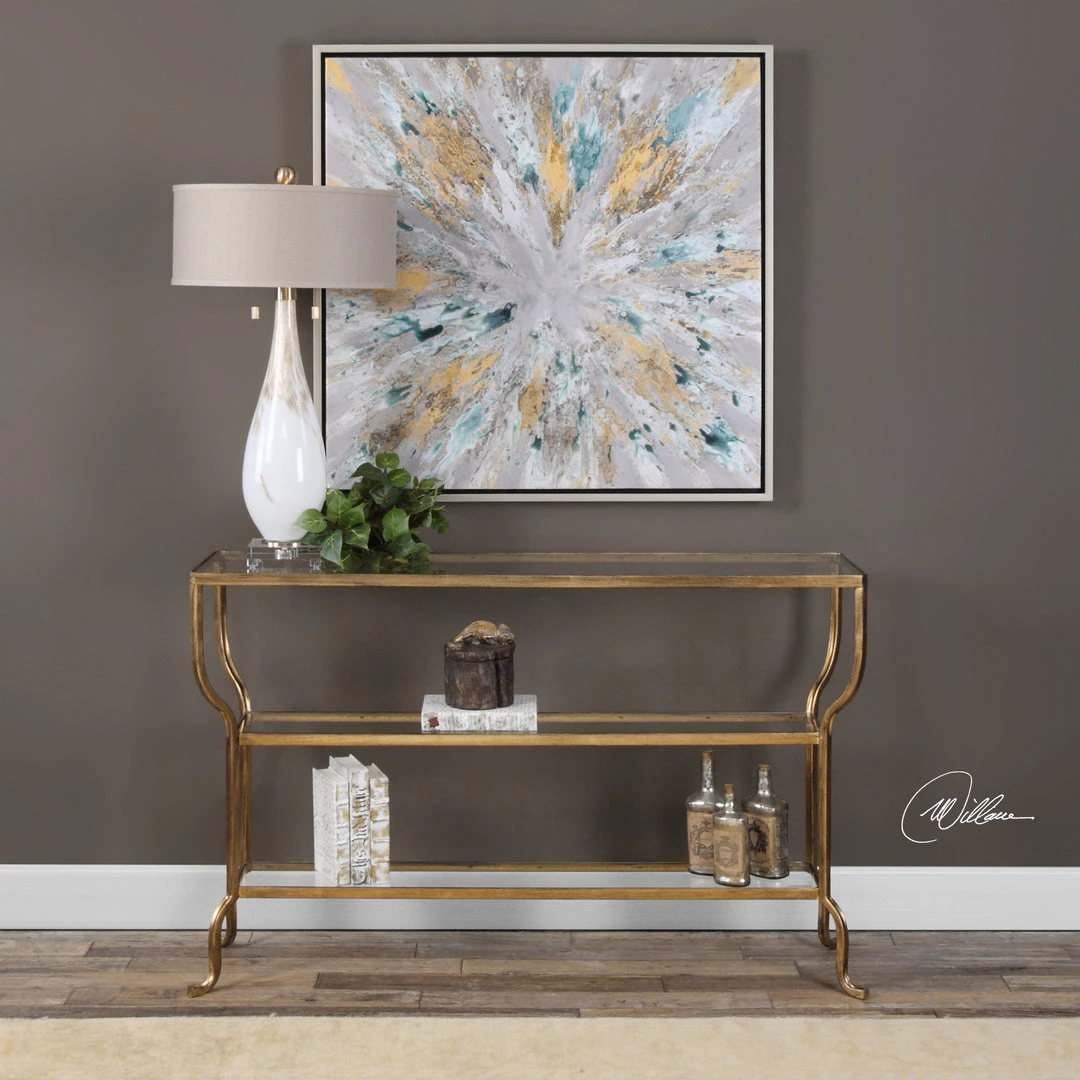 Uttermost Deline Gold Console Table 4 Uttermost Deline Gold Console Table