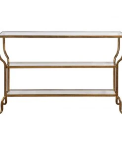 Uttermost Deline Gold Console Table