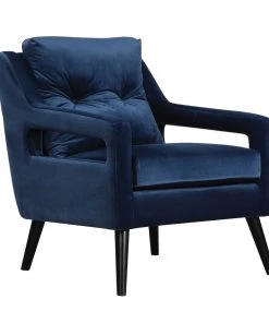 LIVING ROOM Uttermost OBrien Blue Velvet Armchair