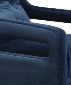 LIVING ROOM Uttermost OBrien Blue Velvet Armchair