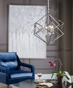 LIVING ROOM Uttermost OBrien Blue Velvet Armchair