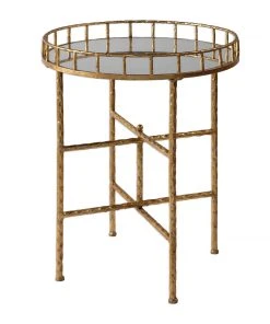 LIVING ROOM Uttermost Tilly Bright Gold Accent Table