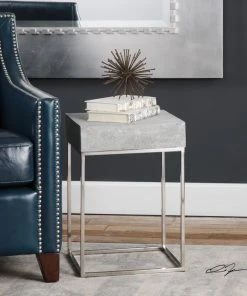 Uttermost Jude Concrete Accent Table