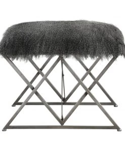 Uttermost Astairess Fur Small Bench LIVING ROOM