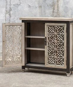 Uttermost Branwen Aged White Accent Cabinet