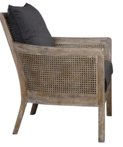 LIVING ROOM Uttermost Encore Dark Gray Armchair
