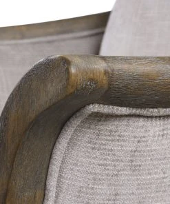 LIVING ROOM Uttermost Brittoney Taupe Armchair