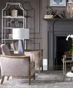 LIVING ROOM Uttermost Brittoney Taupe Armchair