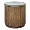 Uttermost Maxfield Wooden Drum Side Table Side & End Tables