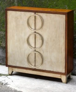 Uttermost Jacinta Silver Cabinet
