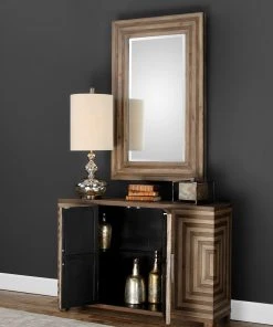 Uttermost Layton Geometric Console Cabinet Chests & Cabinets