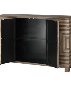 Uttermost Layton Geometric Console Cabinet Chests & Cabinets