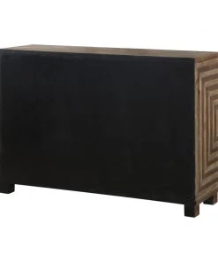 Uttermost Layton Geometric Console Cabinet Chests & Cabinets