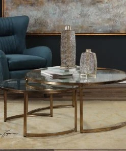 Uttermost Rhea Nested Coffee Tables S/2 LIVING ROOM