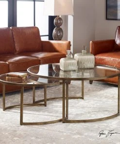 Uttermost Rhea Nested Coffee Tables S/2 LIVING ROOM