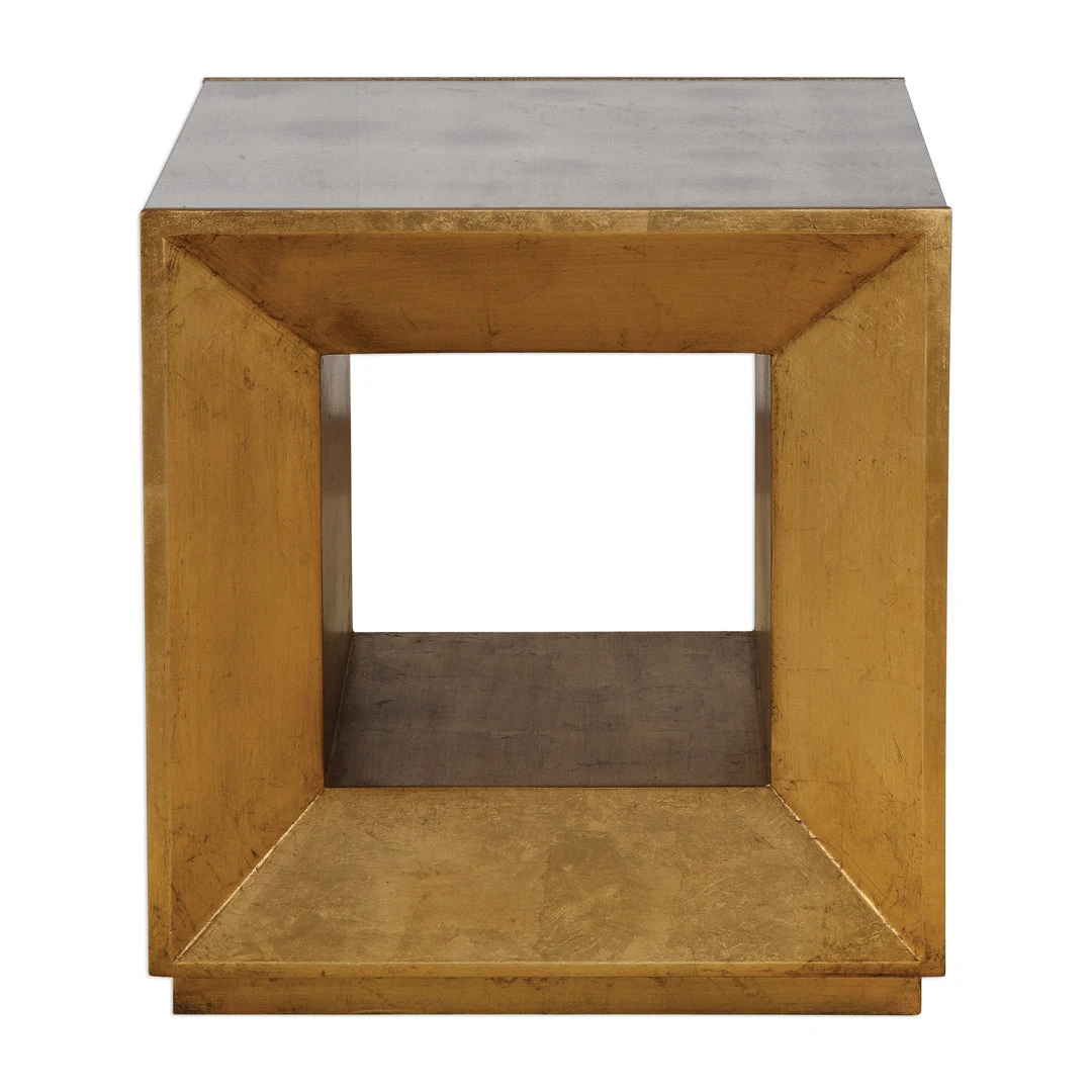 LIVING ROOM Uttermost Flair Gold Cube Table 3 LIVING ROOM Uttermost Flair Gold Cube Table